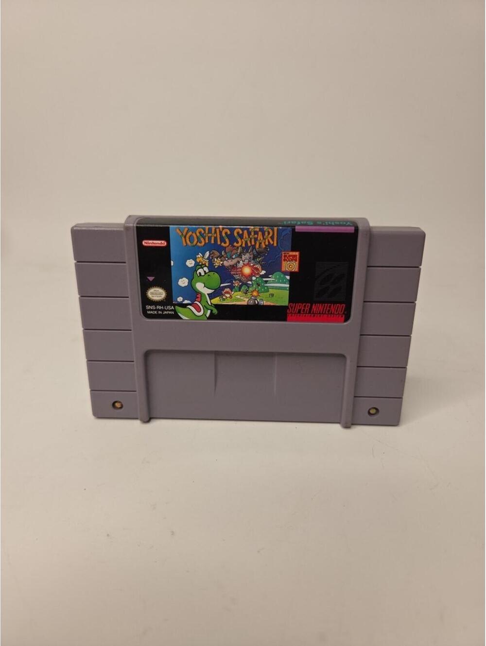 SNES Yoshi's Safari - Authentic & Tested - Working!